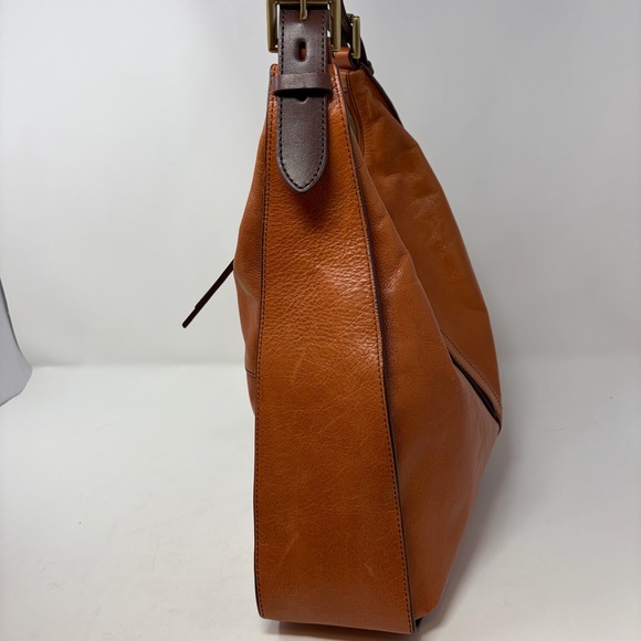Hobo Bellamy Front Zip Hobo Bag Honey Brown Leather - Picture 6 of 16